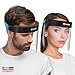 Produktbild HARD 1x Pro Visier Gesichtsschutz Zertifiziertes Face Shield mit Anti Beschlag, Gesichtsvisier, Gesichtsschild Made in Germany für Erwachsene - Blau/Schwarz
