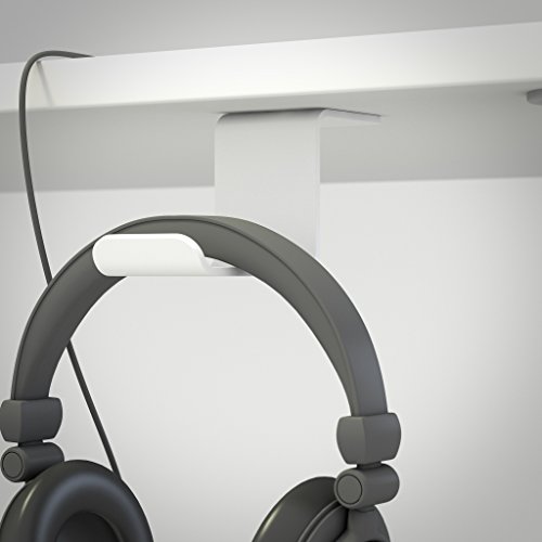 MULTIBRACKETS - Soporte Auricular para Debajo de la Mesa. Color Blanco Cover