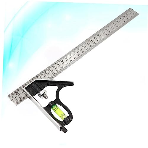 Set Combinado de Escuadra y Transportador 30.5 cm Acero Inoxidable miniatura 3
