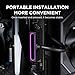 Hydra-24PIN PC PSU Extension Cable ARGB LED, Copper Wire Motherboard Power Extension Cable Integrated Minimalist Design, 2000W Power (Whole Set) Male to Female (Black)