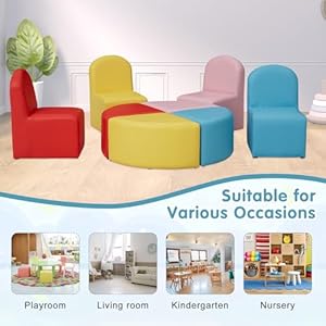 Kidsmodularflexibleseatingsetchildrensareasofasoftstoolcartoonleatherchairfortoddlerssoftfoamplay8pcskidssectionalsofachairforclassroomkindergartenlibrary Urban Country Home Decor Kids modular flexible seating set childrens area sofa soft stool cartoon leather chair for toddlers soft foam play 8 pcs kids sectional sofa chair for classroom kindergarten library urban country home decor
