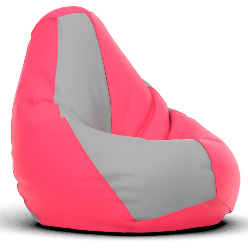Image of Bean Bag Chair Cover | Size: 3XL | Color: Light-Grey Pink | Without Beans | Premium Leatherette Cover (CMF 3765)