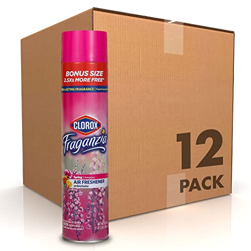 Clorox Fraganzia Aerosol Air Freshener in Spring Scent Long-Lasting Air