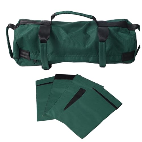 Sac de sable de poids fitness power bag vert avec sacs de lestage