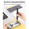 HOTO Precision Screwdriver Set, 110 Upright Workpad, Mini Electric Screwdriver with Charging Dock, 0.05/0.2 Nm Torque, LED Light, 26 Bits and 10 Repair Tools for Electronics, Phones, Laptops