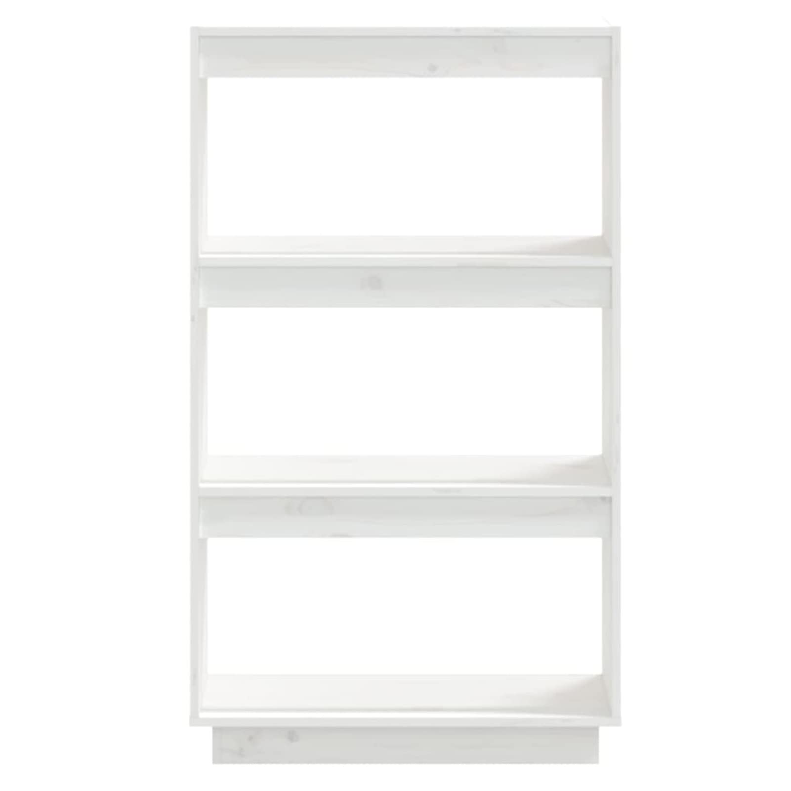 Homgoday Bücherschrank/Raumteiler Weiß 60x35x103cm Massivholz Kiefer Bücherregal Lagerregal Standregal Lagerregal Bücherregal Regal für Wohnzimmer Home Office Möbel