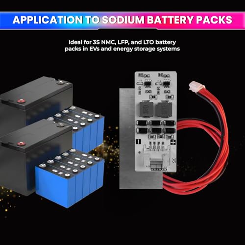 Image of amiciSolar 3S 2A Active Balancer Board for LFP LiFePO4 Lithium Li-ion Lipo LTO Battery Packs - Inductive Energy Equalization for 3.0V~4.2V Cells, Efficient Voltage Balancing