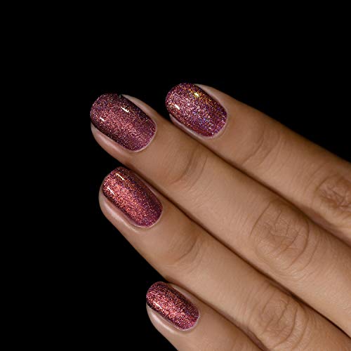 Image of ILNP Bloodline - Rich Marsala Holographic Nail Polish, Chip Resistant, Non-Toxic, Vegan, Cruelty Free