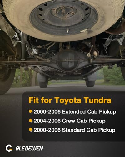 Image of Spare Tire Carrier, Compatible with 2000-2006 Toyota Tundra, Spare Tire Mount under Frame, Spare Tire Hoist, 5th Wheel Towing Winch with Offset Cable, Replaces# 519000C010, 519000C060, 924-529