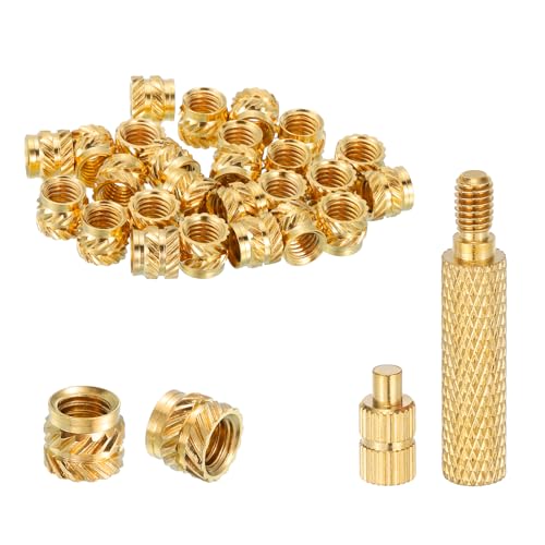 uxcell 50 ˂݃CT[g ͂񂾂ă`bvvXc[t M4 x 6mm H x 6mm OD ^J gbN[bgibg q[gZbgCT[g ߍ݃ibg 3DvgvX`bNip