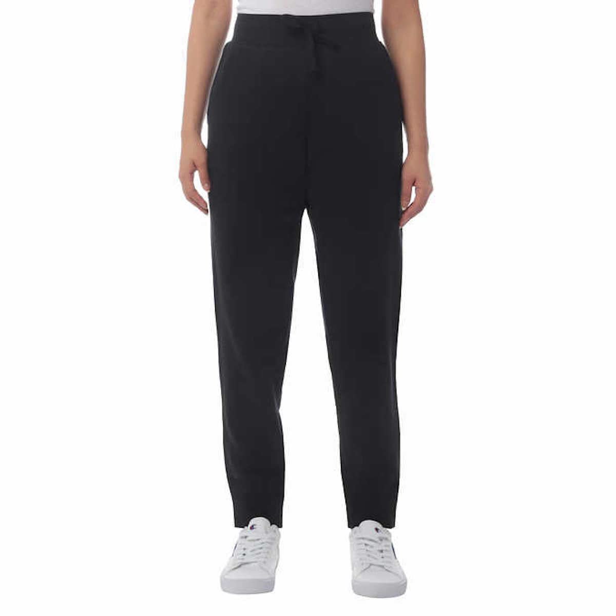 Champion Womens Sueded Fleece Jogger Pant Small Black