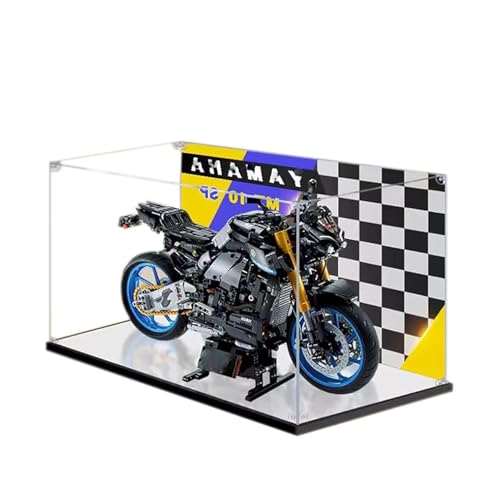 Image of Display Case for Lego Motorbike 42159, Dustproof, UV-Protected, Custom Fit Showcase, Gifts for Lego Lovers, Assembly Storage (Theme E)