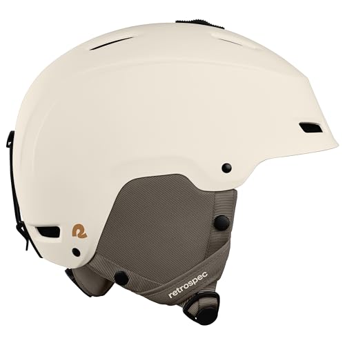 Image of Retrospec Zephyr Ski Helmet - Snowboard Helmet for Adults & Youth with Adjustable Fit, 9 Breathable Vents, Removable Washable Earmuffs - Snow Sports Helmet for Men & Women