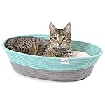 Kitty City Cat Bed, Cotton, 14"W x 19"L x 5"H