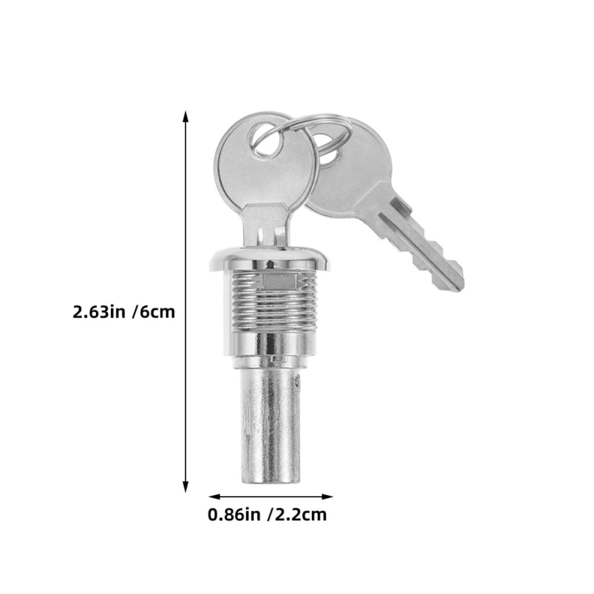 BETOOKY Cerraduras Metálicas de Alta Seguridad Repuesto Compatible Juego de 2 Llave Plana para Máquinas Expendedoras para Dispensador de Dulces y Refrescos para Bloqueo de Cubierta