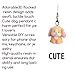 Treayes 3D Flocked Dog Keychain with Mini Doll Charm Cute Pomeranian Husky Resin Pendant for Phone DIY Jewelry Accessories Gift (All Puppies)