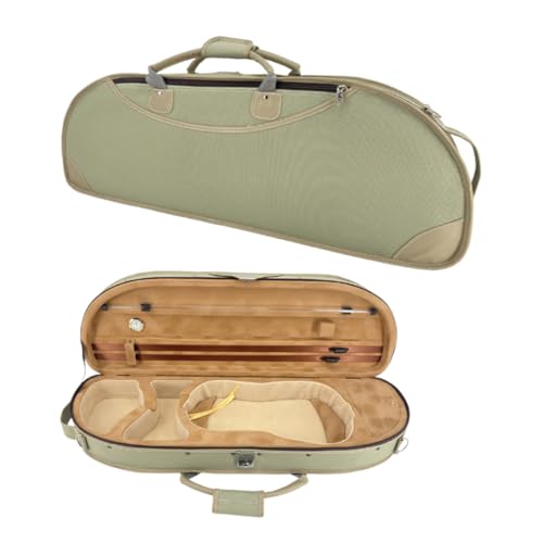 WUQIMUSC - Funda para violín 4/4 de nailon Oxford de tamaño completo, caja ligera, correas de hombro...