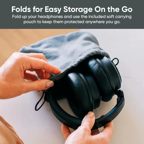 Image of Wyze Noise Cancelling Headphones and Hard Case for Travel,Wireless Over The Ear Bluetooth Headphones with Active Noise Cancellation, Transparency Mode, Clear Voice Pick-up, Alexa Built-in