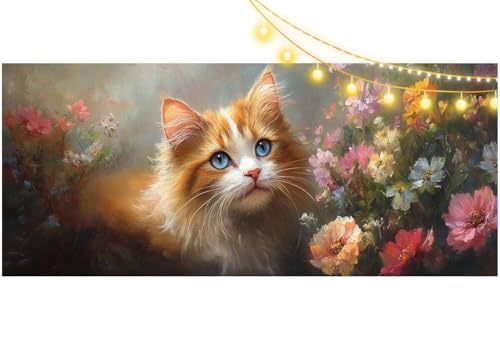 Diamond Painting Chat XL 140x70 broderie diamant kit complet m527