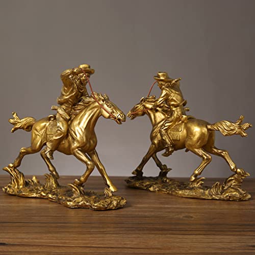 Estatua de resina de caballo para escritorio miniatura 6