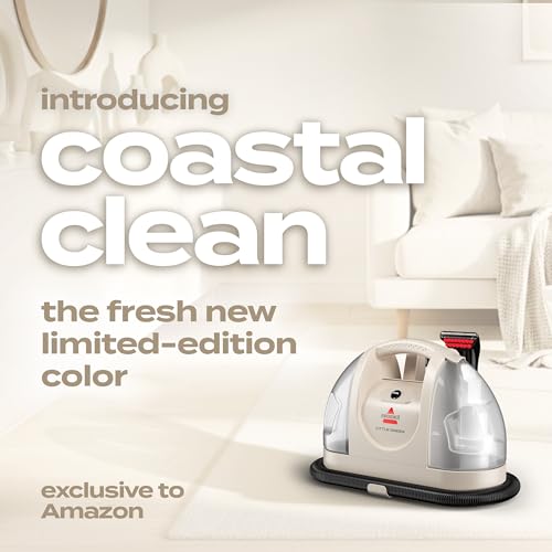 Image of BISSELL Little Green Multi-Purpose Portable Carpet and Upholstery Cleaner, Car and Auto Detailer, with Exclusive Specialty Tools, Amazon Exclusive Limited Edition Color, Coastal Clean, 3353D