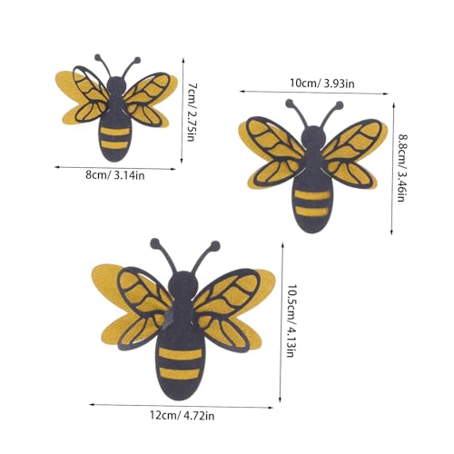 Stickers de Pared Abeja 3D Papel Perlado 12 Piezas miniatura 2