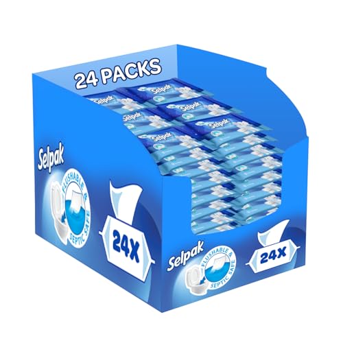 Selpak Carta Igienica Umidificata Adulti, Confezione da 24