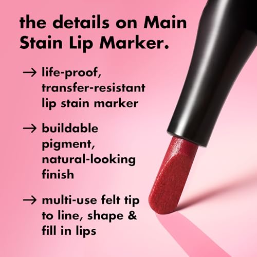 Image of e.l.f. Main Stain Lip Marker, Mauvelous | Lip Stain Lip Liner, Define, Contour & Fill for Long-Lasting & Transfer-Resistant Color, Vegan & Cruelty-Free
