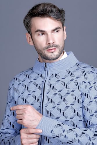 Image of GODFREY Full Sleeve Zipper Sweater for Man Winter Wear -Mens Woolen Sweaters Turtle Neck