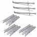 Hisencn eplacement Vermont Castings,Jenn Air JA460,JA461,JA461P,JA480,JA580 Gas Grill Stainless Steel Burner and Heat Plate-3pack