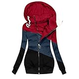 Regenjacke Damen Wasserdicht Atmungsaktiv mit Kapuze Leicht Outdoorjacke Windjacke Regenmantel Softshelljacke Übergangsjacken Damen Günstig Kapuze Übergangsjacke Leicht Parka Outdoorjacke mit Einstellbarer Kordelzug Damen Pullover Hoodie Sweatshirt Graphic Sweatjacke Hoodie Sweatshirt mit Kapuze Streetwear