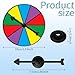 Chivao 10 Sets Game Spinner Wheel Blank Erasable Math Game Spinner Board with Plastic Rotating Arrows for Prizes(Novelty,Bright Color)