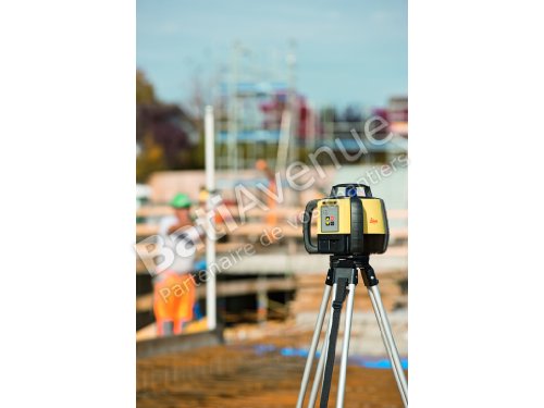 Leica RE 160 Digital Rugby Rod Eye 160 Digital Rotary Laser Receiver, Yellow - Thumbnail 4