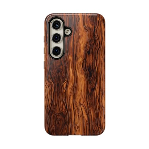 Coque Samsung S24 marron brillante : protection antichoc rigide pour smartphone Galaxy S24