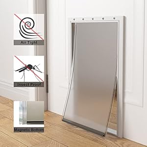 Massive Canine Door Alternative Flaps with Screws, Appropriate with PetSafe Freedom Doggie Doorways PAC11-11039, 10 1/8″ X 16 7/8″, Versatile, Sturdy, BPA-Free, Climate Resistant Supplies Cat Pet Door