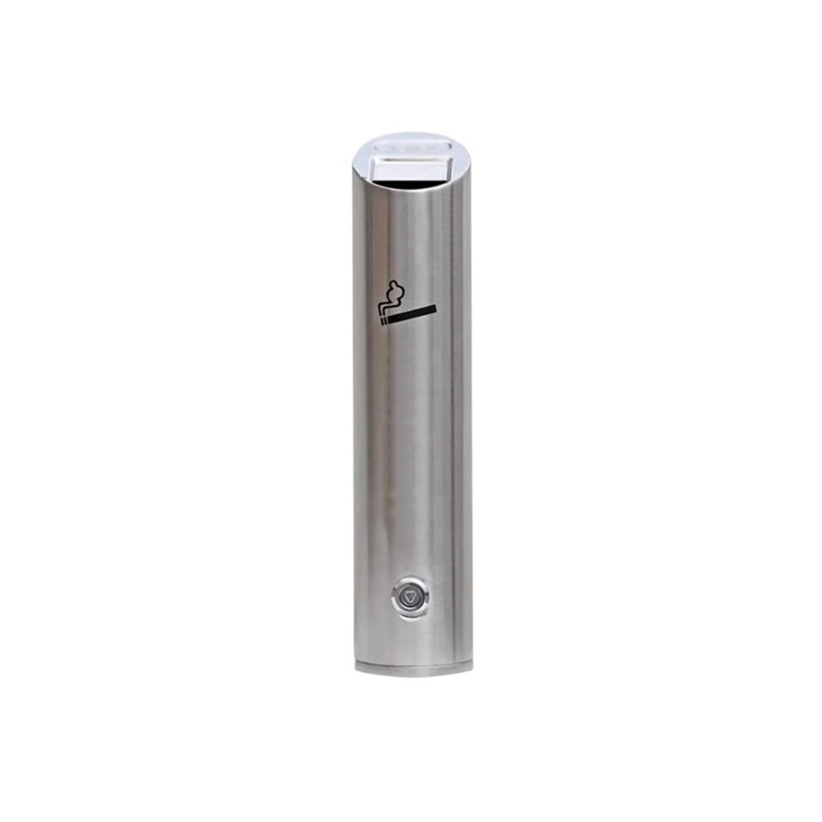 Stand ashtray Outside Lockable Wall Mounted Ash Pillar, Street Stainless Steel Cigarette Butt Column Pillar