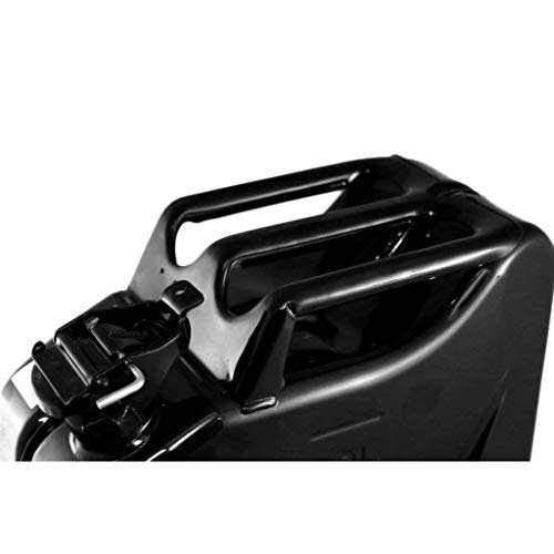 4) Wavian 3010 5.3 Gallon 20L Authentic Carb Fuel Jerry Cans W/Spout, Black #TOP2