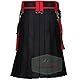 Schwarzer, modischer Utility-Kilt für Herren - Kilts (50’’)