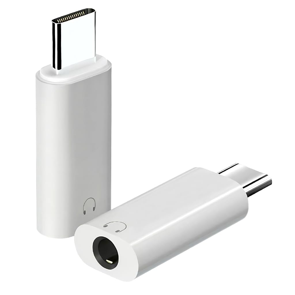 Verilux® USB C to 3.5mm Headphone Jack Adapter, 3.5mm to Type C Headphones Adapter with Hi-Fi DAC, USB to 3.5mm Jack Audio Adapter Compatible for iPhone 16/15, Galaxy S25/S24, iPad Pro, MacBook