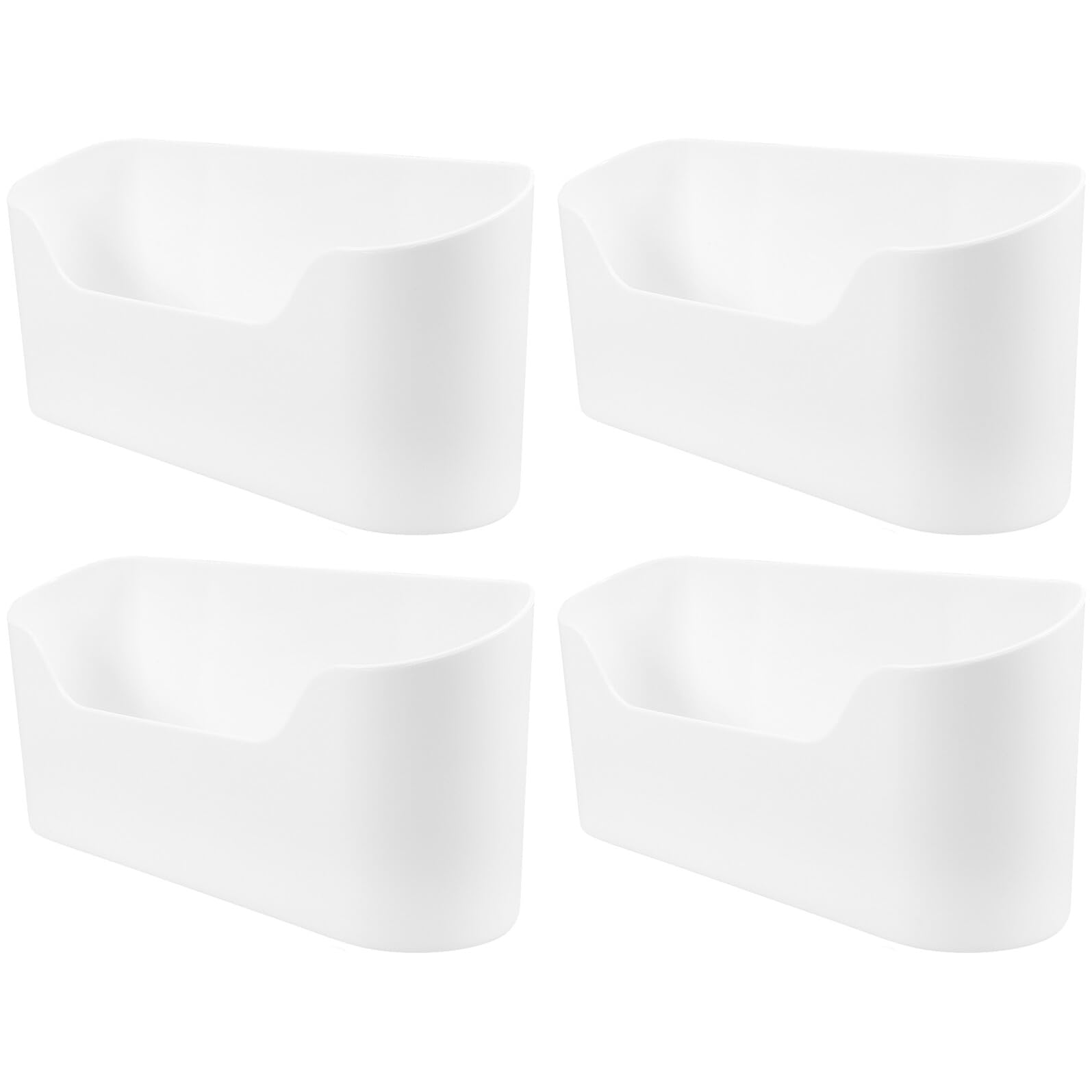LIFKOME Organizer Laterale Frigorifero Bianco 4 Pezzi in ABS