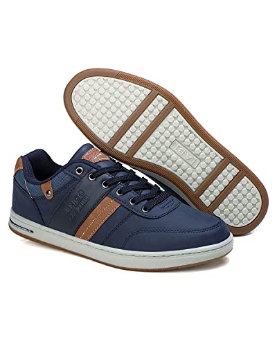 ASTERO Shoes for Men Casual Stylish Sneakers Dress Non-Slip Low Top Walking Shoes3