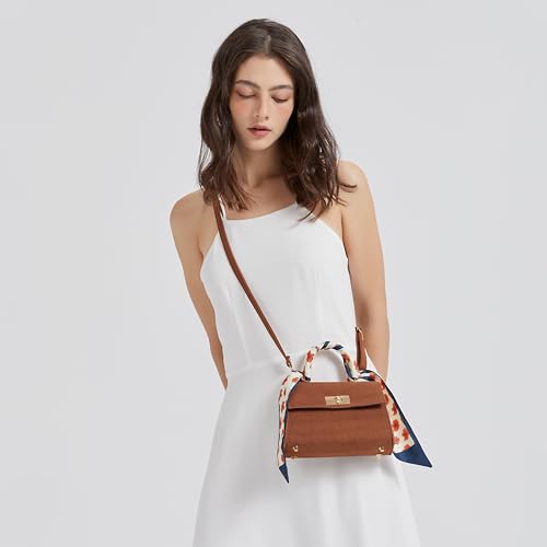 Stylish and Trendy Compact Crossbody Bag for Women - Brown, with Strap - Suitable for Carrying Your Essentials4