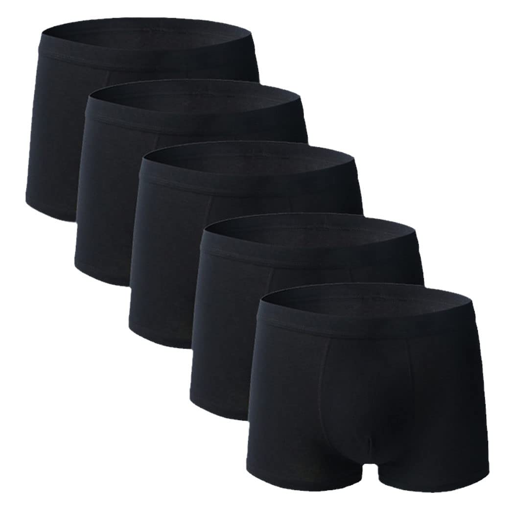 keusyoi 5 Stück große Boxershorts, Herren-Unterwäsche, Unterhosen, Jungen, Höschen, Baumwolle, Unterhosen