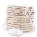 Price comparison product image GQL 9m Dimmable LED Strip Mains Powered, Warm White SMD 5050 60leds/m IP65 Waterproof Commercial Rope Light with UK Plug, DIY Indoor Outside Decor Ribbon Lighting