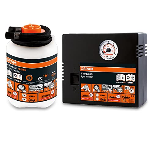 Osram OTSK4 Kit Repara Neumaticos Rapido, Compresor, 450 ml