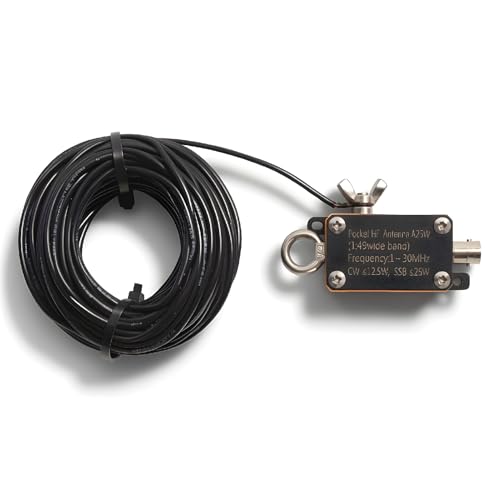 Antenne HF End Fed 1-30MHz FE8 de poche avec balun 1:49 en PVC pour radio