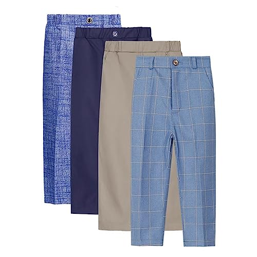 Boys Dress Pants Flat Front School Uniforms Children's Pants Size 2-143