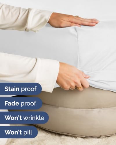 Image of 2 Pack Extra Deep Twin Fitted Sheets with Extra Deep Pockets - White | Hotel Luxury Bottom Fitted Sheets Only, Soft, Fade & Wrinkle Free, Breathable & Comfy, All Around Elastic Fitted Sheets