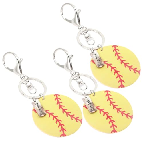 Porte-clés de softball et baseball robustes Mipcase en bois - 7