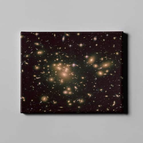Telescopio Hubble Abell 1689 en lienzo de galería mediano de Spiffing Prints